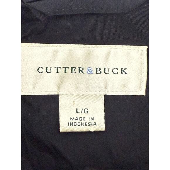 Cutter & Buck Mens Size L Snap Button Full Zip Jacket Black Long Sleeve Outdoor - Picture 8 of 11